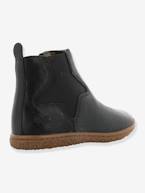 Botas para menina Vermillon da KICKERS® efeito irisado Azul escuro liso+Preto escuro liso 