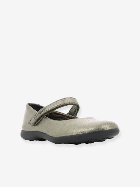 Sapatos para menina Ambellie, Kickers® Azul escuro metalizado+Bege claro liso+Castanho medio metalizado 