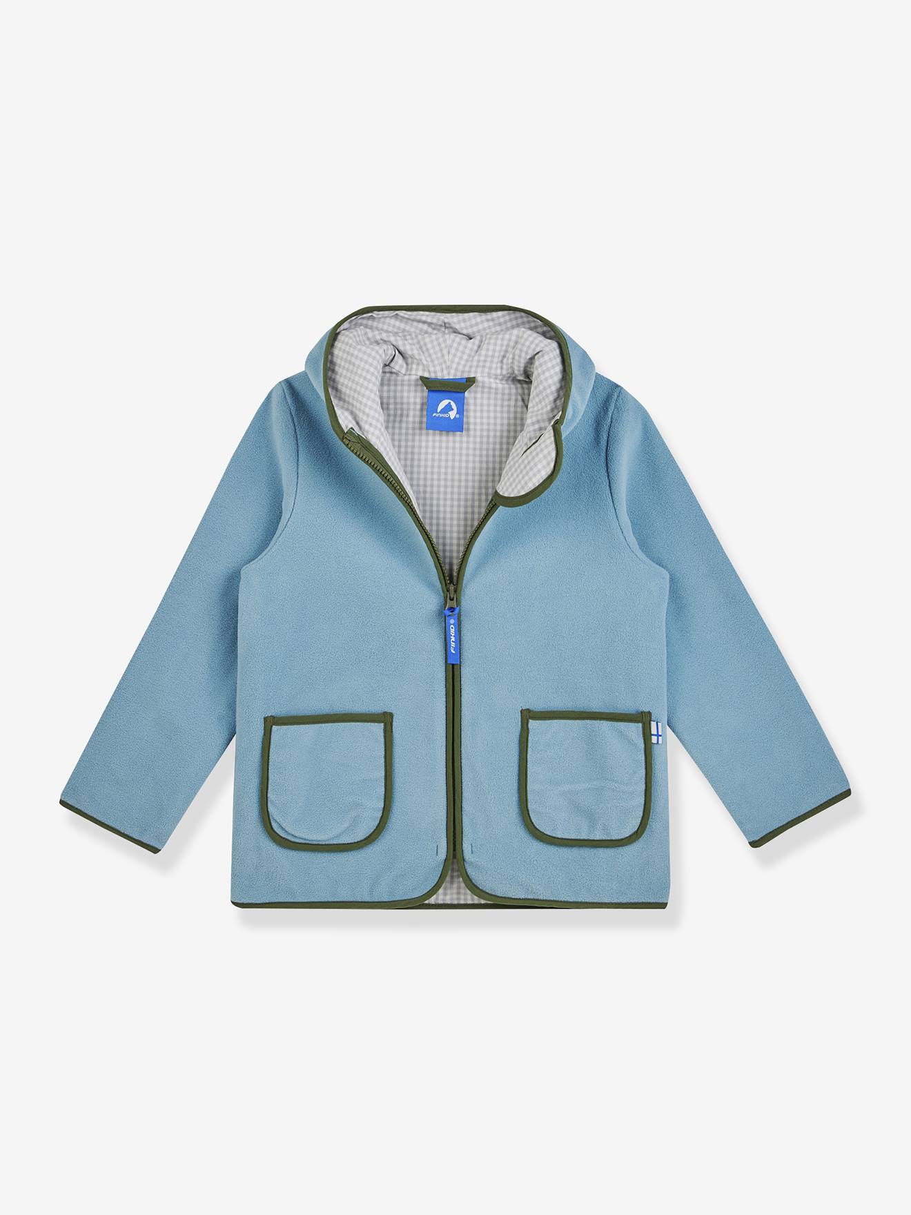 Casaco polar para criança TONTTU finkid, interior zip-in azul-acinzentado