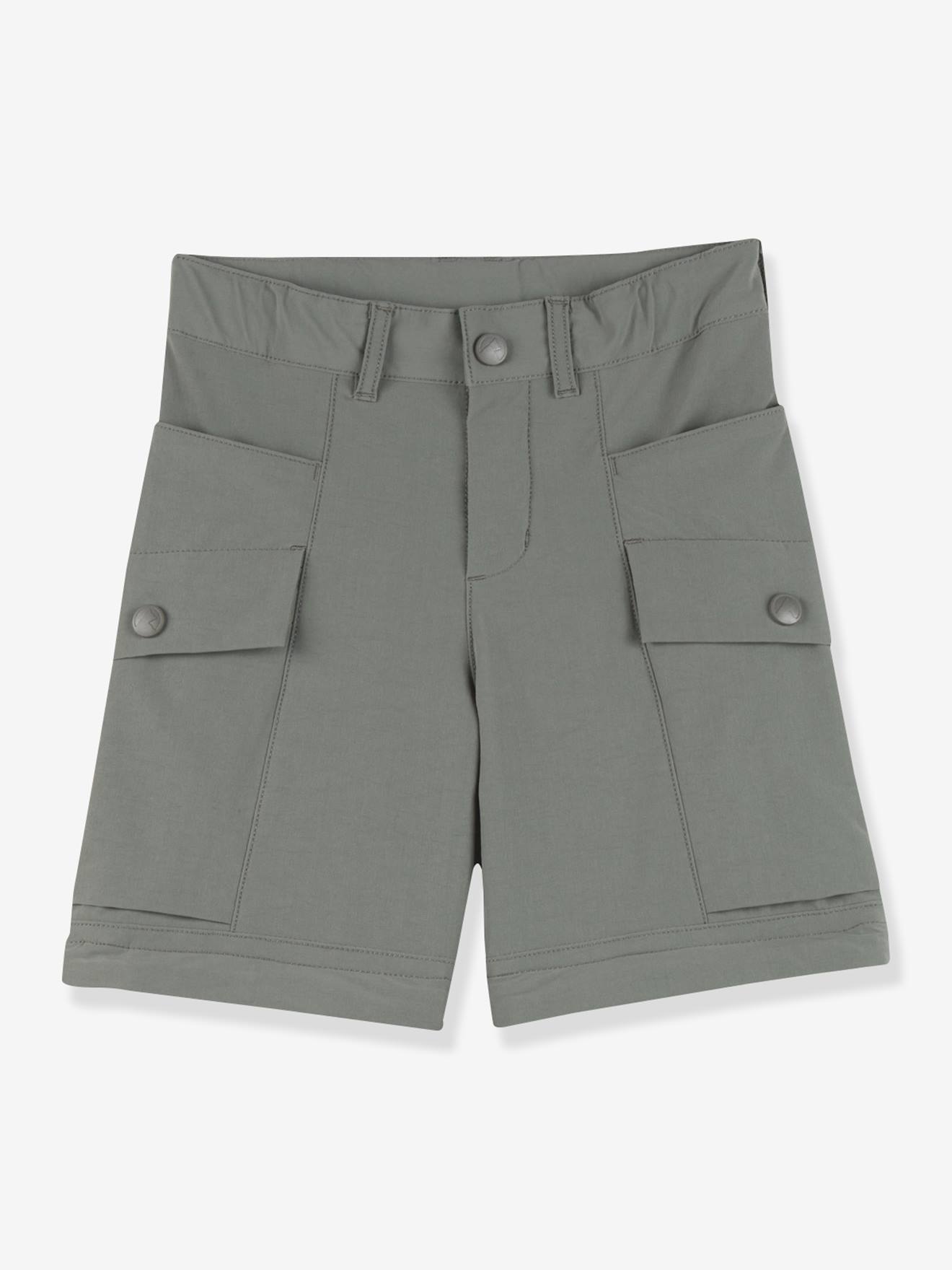 Calças de verão para criança ORAVA ZIP finkid, comprimento ajustável verde-salva