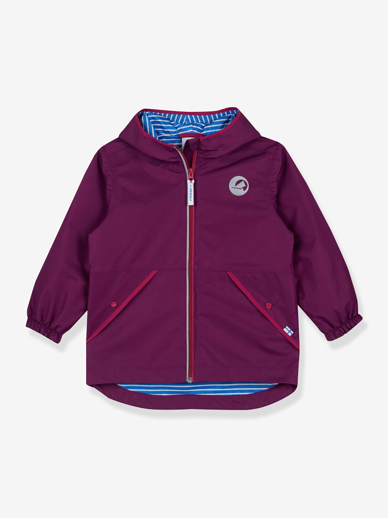 Casaco outdoor para criança PUUSKIAINEN finkid, sistema zip-in violeta