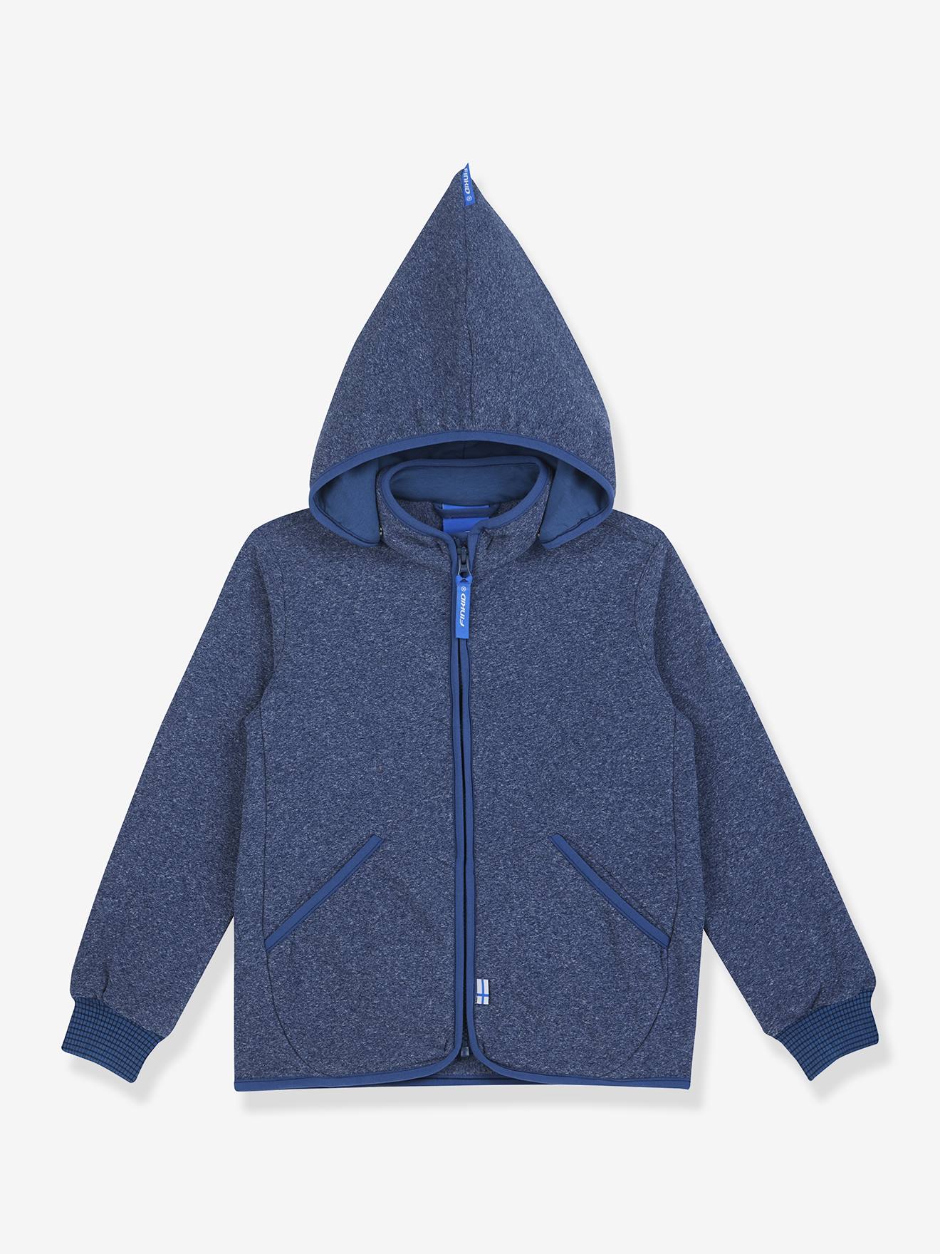Casaco polar tricotado para menina TONTTU KNIT finkid, interior zip-in marinho