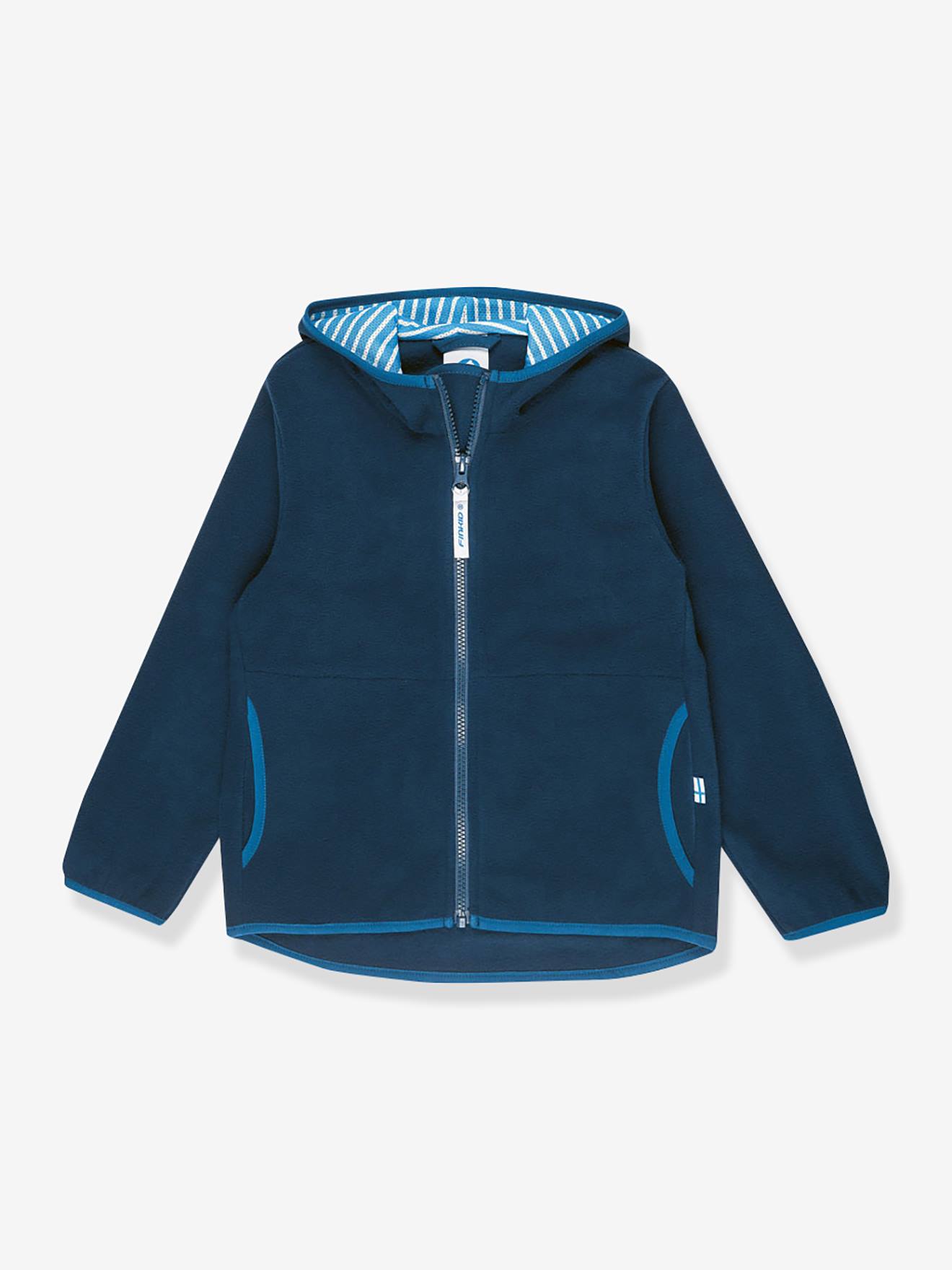 Casaco polar para criança PAUKKU finkid, interior zip-in marinho