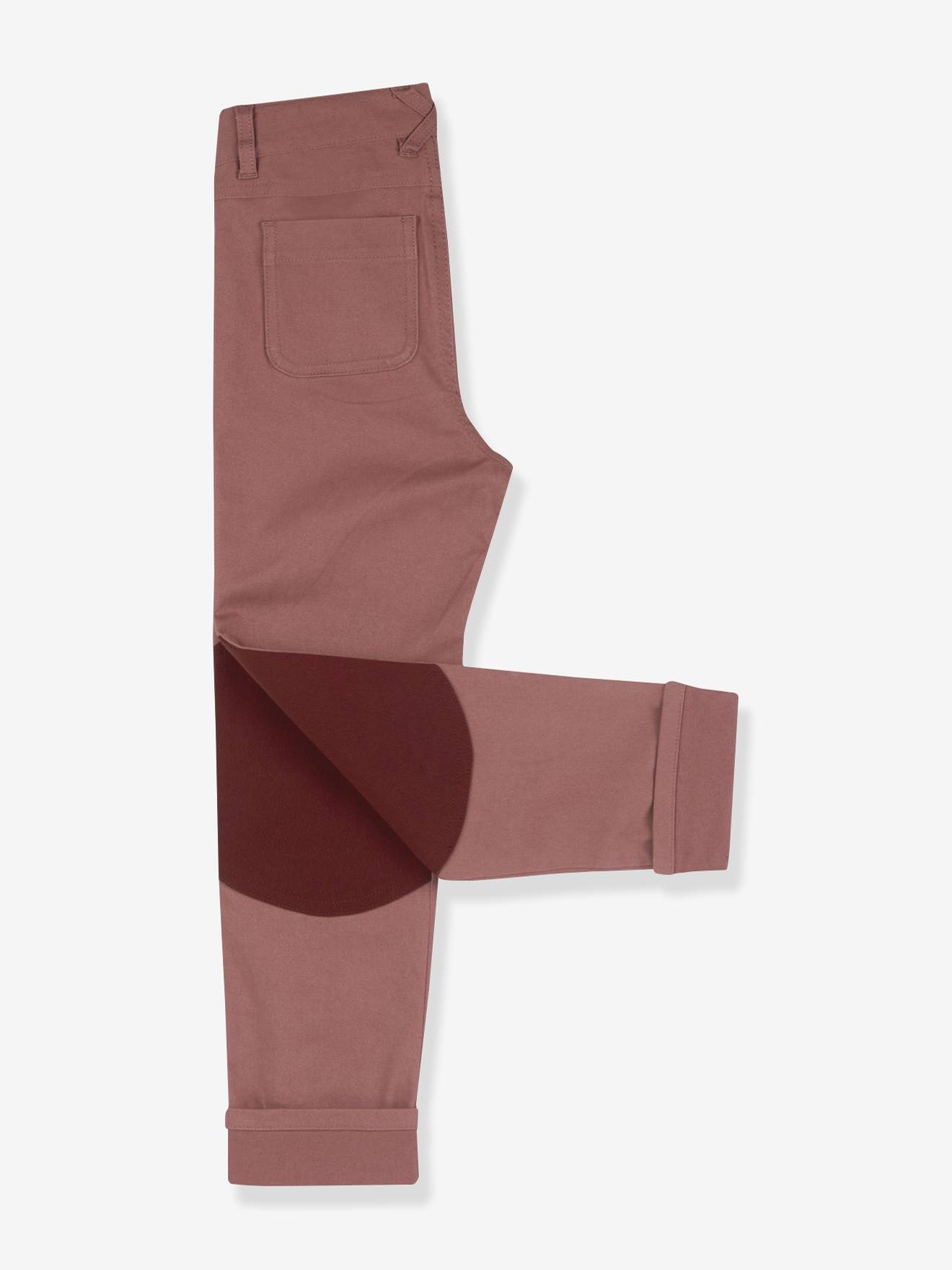 Calças em canvas para criança KUULU CANVAS finkid, perna reta pau-rosa