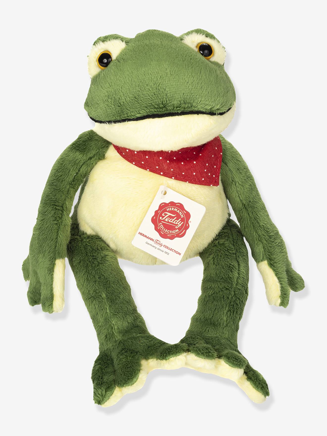 Peluche Rã Flexível 28 cm Teddy Hermann verde