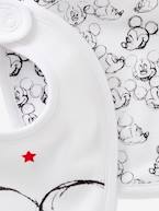 Lote de 2 babetes do Mickey®, estampados,  para bebé Branco medio liso com motivo 