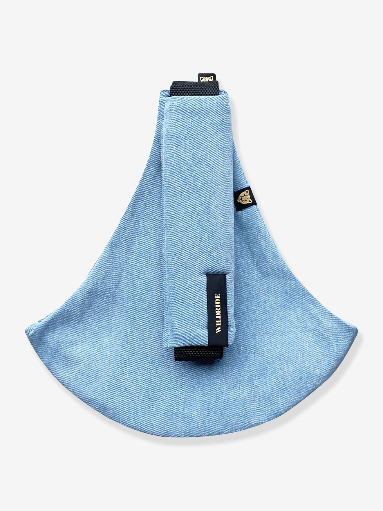 Porta-bebé e criança em ganga, 9 meses - 4 anos azul-ganga