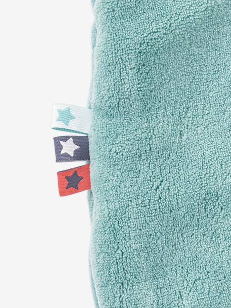 Saco de bebé liso, sem mangas, em polar Rosa claro liso+Verde medio liso 