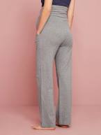 Calças de ioga, para gravidez e pós-gravidez Cinzento medio mesclado+Preto 