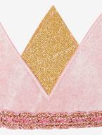 Coroa de brincar, em tecido Rosa claro bicolor/multicolor 