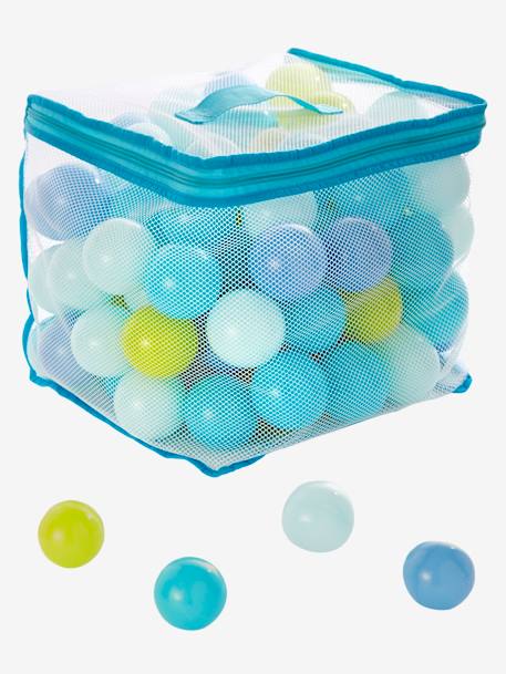 100 bolas em plástico Branco claro bicolor/multicolo+Rosa claro bicolor/multicolor 