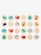 Jogo de memória, em madeira Bege claro bicolor/multicolor 