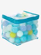 100 bolas em plástico Branco claro bicolor/multicolo+Rosa claro bicolor/multicolor 