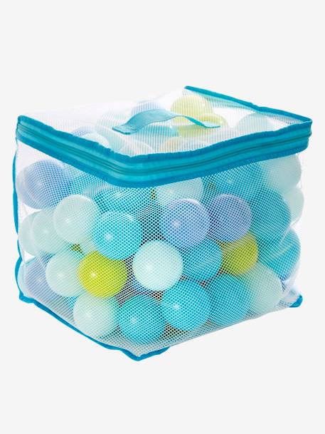 100 bolas em plástico Branco claro bicolor/multicolo+Rosa claro bicolor/multicolor 