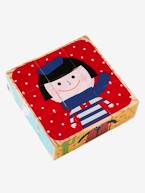 Puzzle de 9 cubos com personagens Vermelho medio bicolor/multico 