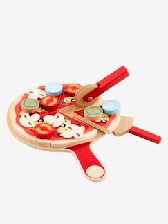 Brinquedos- Jogos de imitação- Cozinhas de brincar-Conjunto de pizza em madeira