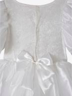 Disfarce de noiva Branco vivo liso com motivo 