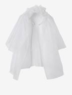 Disfarce de noiva Branco vivo liso com motivo 