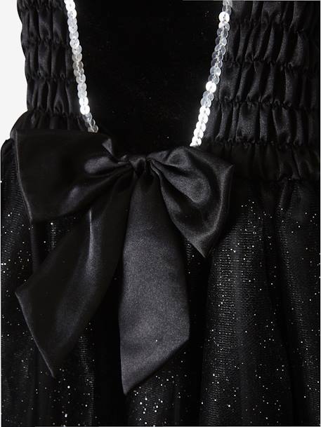 Disfarce de Estrela de Cinema Preto vivo liso com motivo 