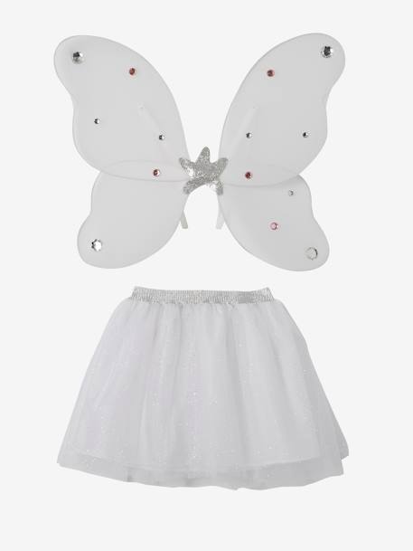 Disfarce de Fada Branco claro bicolor/multicolo 