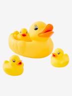 Família de patos para o banho Amarelo medio liso com motivo 
