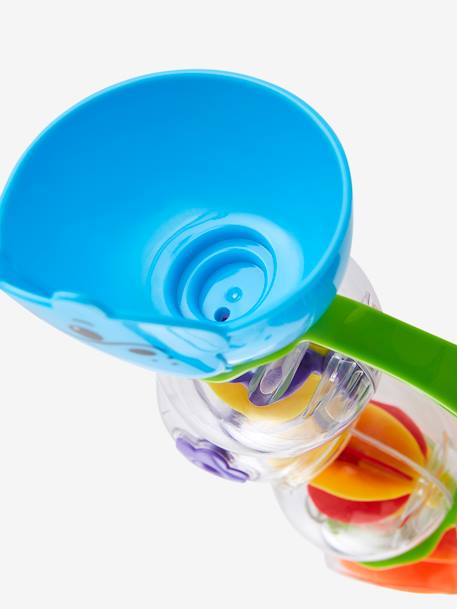 Conjunto de brinquedos de banho, em plástico Azul medio liso com motivo 