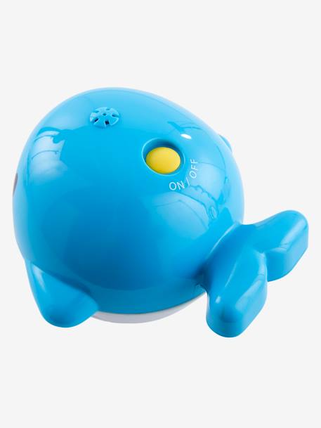 Conjunto de brinquedos de banho, em plástico Azul medio liso com motivo 