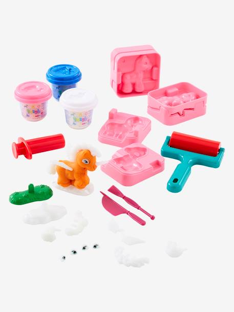 Conjunto de pasta para modelar, O Mundo Encantado dos Póneis Vermelho medio liso com motivo 