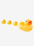 Família de patos para o banho Amarelo medio liso com motivo 