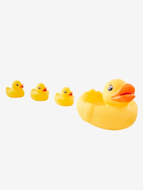 Família de patos para o banho Amarelo medio liso com motivo 