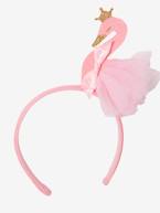 Disfarce de bailarina com cisne Rosa medio liso 