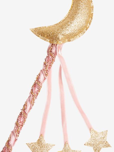 Varinha mágica com lua Rosa claro bicolor/multicolor 