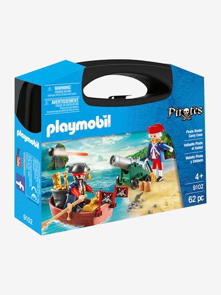 9102 Maleta Pirata e Soldado, da Playmobil CASTANHO MEDIO LISO COM MOTIVO 