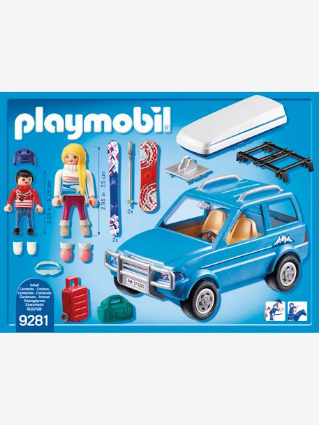 9281 Carro de Neve, da Playmobil AZUL MEDIO LISO COM MOTIVO 
