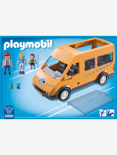 6866 Autocarro da Escola, da Playmobil LARANJA MEDIO LISO COM MOTIVO 