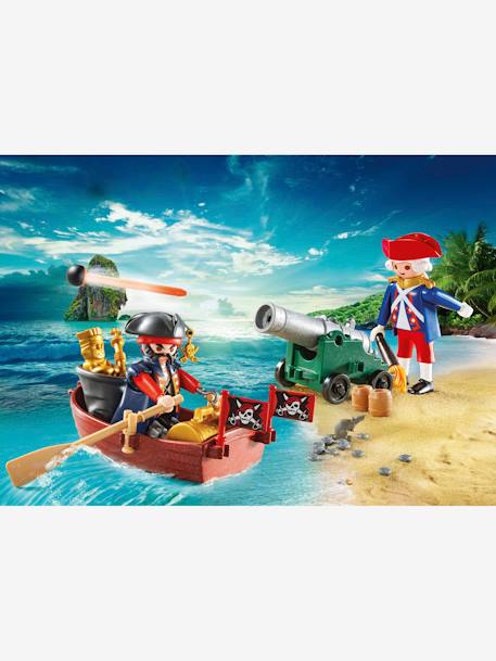 9102 Maleta Pirata e Soldado, da Playmobil CASTANHO MEDIO LISO COM MOTIVO 