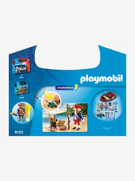 9102 Maleta Pirata e Soldado, da Playmobil CASTANHO MEDIO LISO COM MOTIVO 
