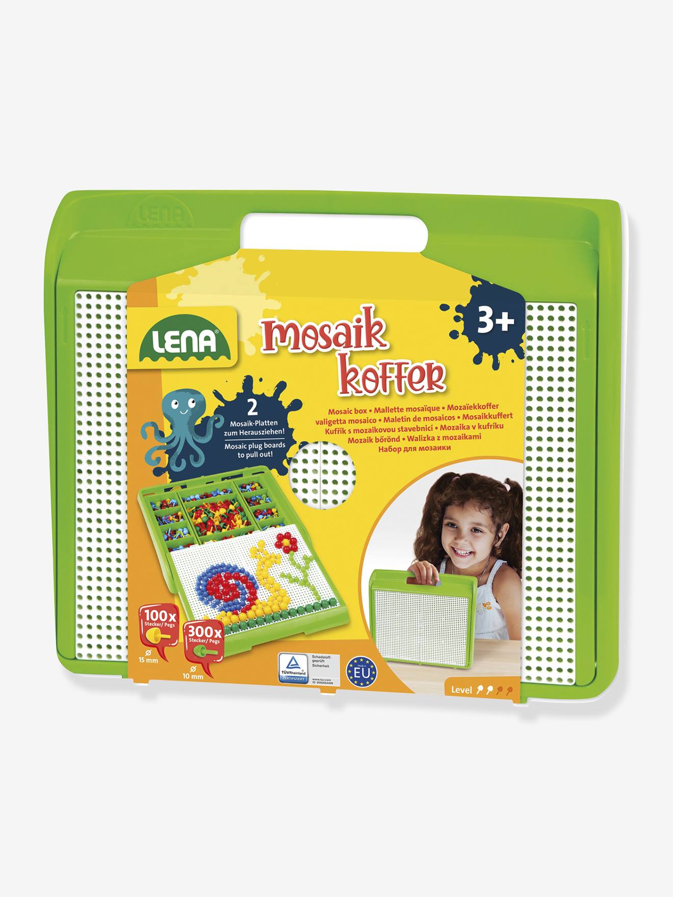 Mala Mosaico Colorida para Criança – LENA verde