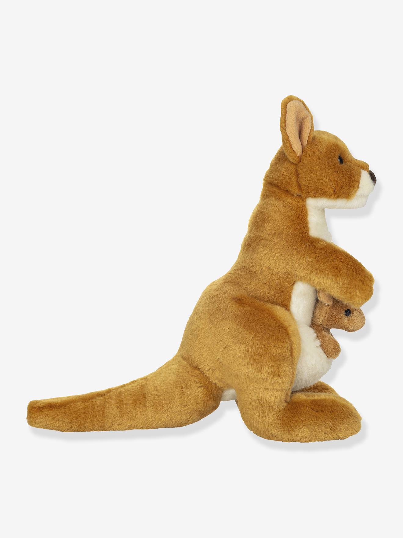 Peluche Canguru com Bebé 30 cm Teddy Hermann castanho