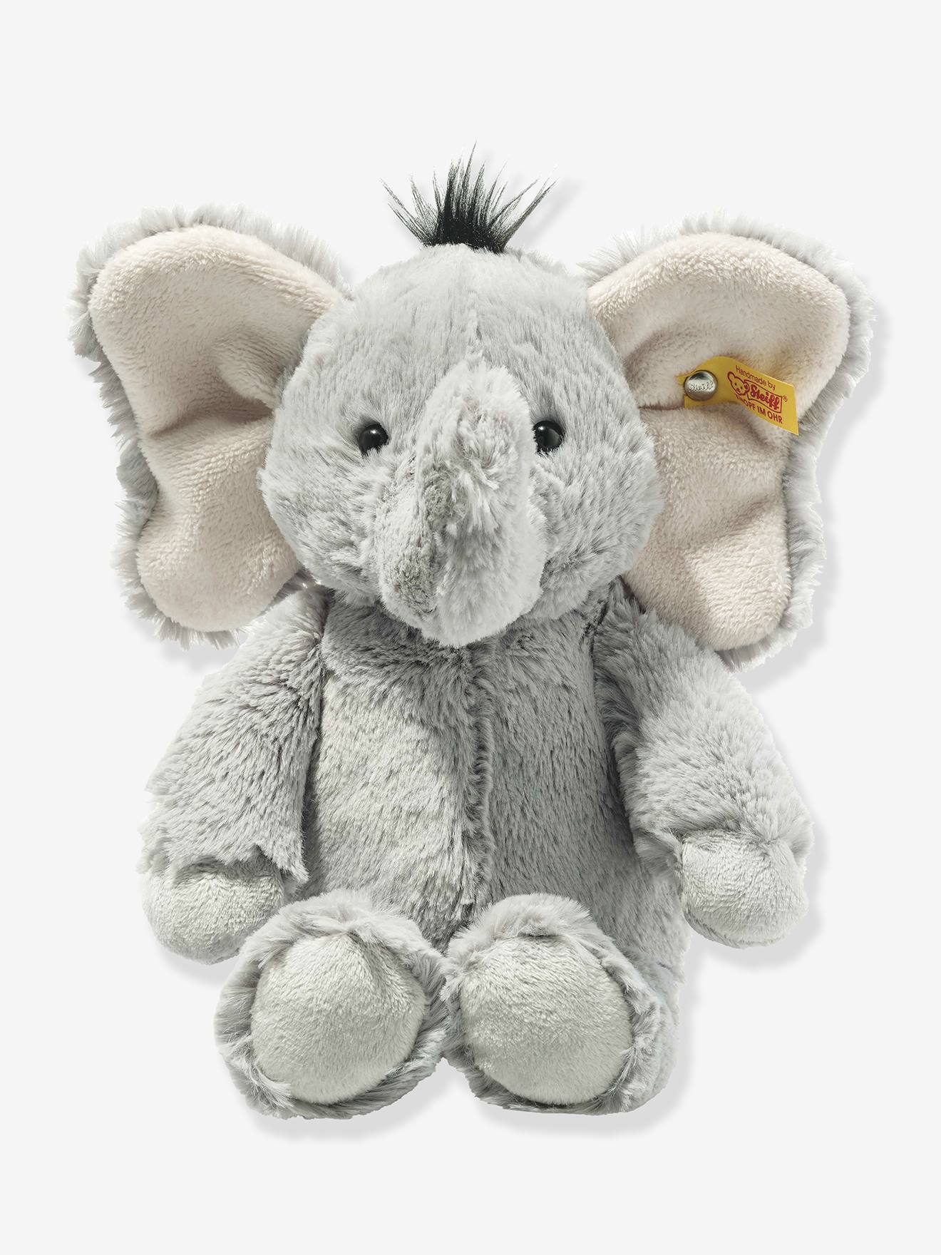 Elefante de peluche para criança ELLA Steiff 30 cm cinzento