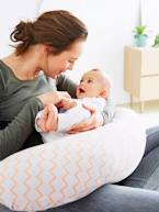 Almofada de amamentação + capa de proteção VERTBAUDET Cinzento claro estampado 