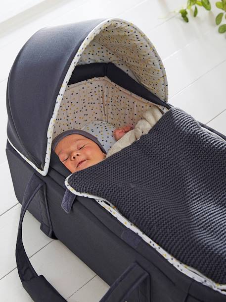 Alcofa leve VERTBAUDET Antracite/estrelas+Cinza 