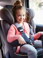 Cadeira-auto VERTBAUDET Kidsit+ grupo 1/2/3 Cinza estrelas+Verde triângulos 