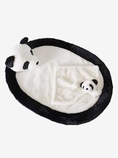 Conjunto tapete de atividades + boneco doudou Panda.