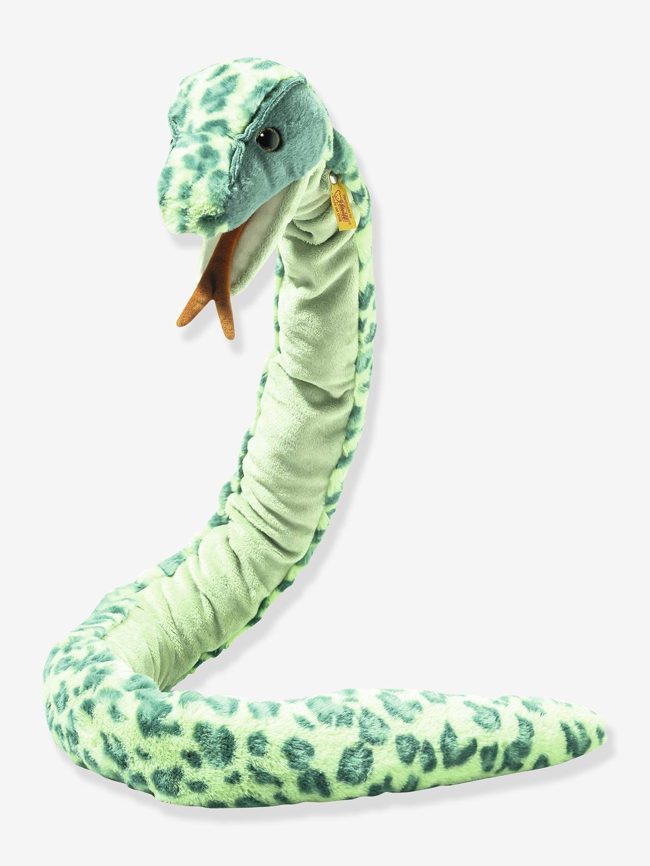 Serpente de peluche para criança GIN Steiff 130 cm verde
