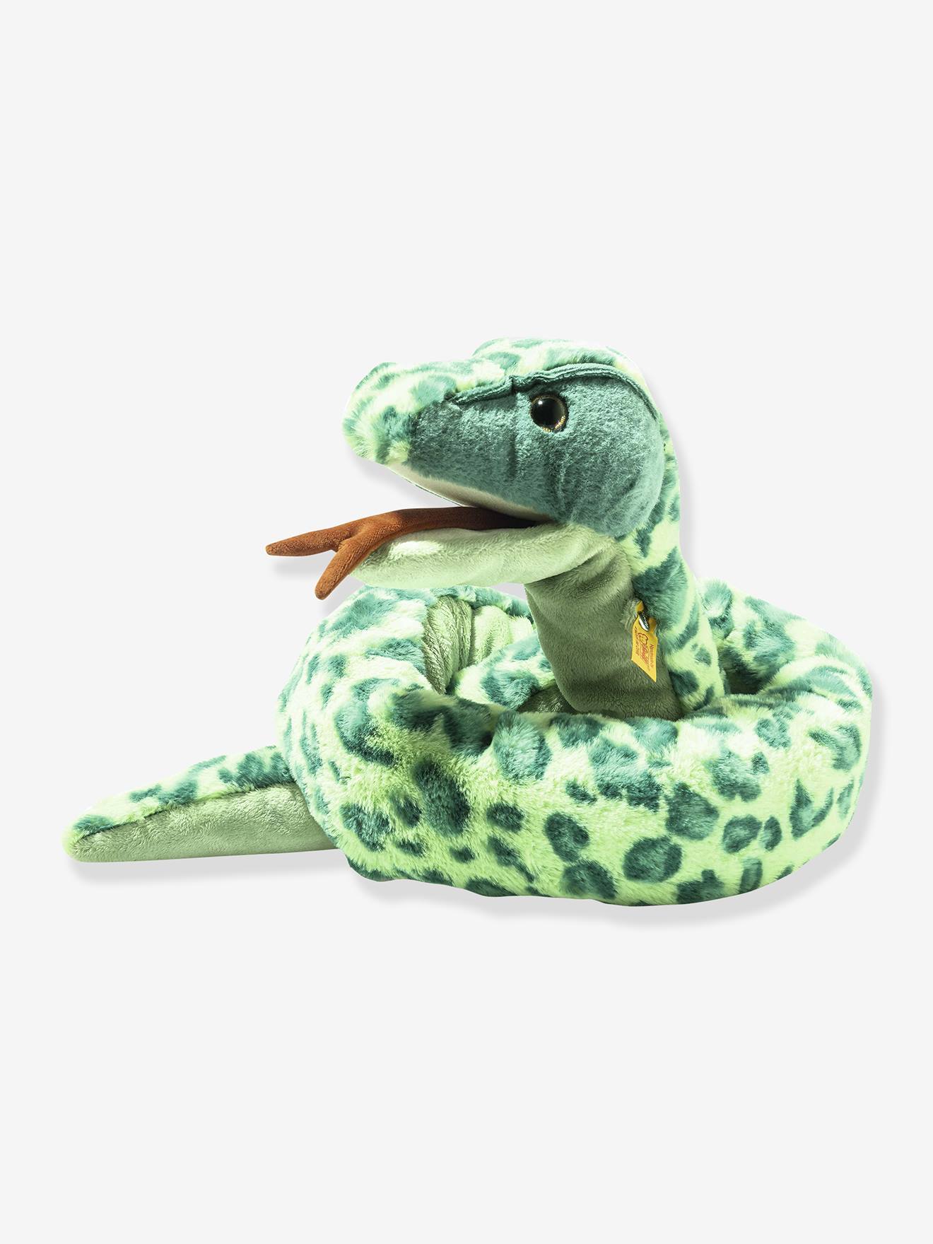 Serpente de peluche para criança GIN Steiff 130 cm verde