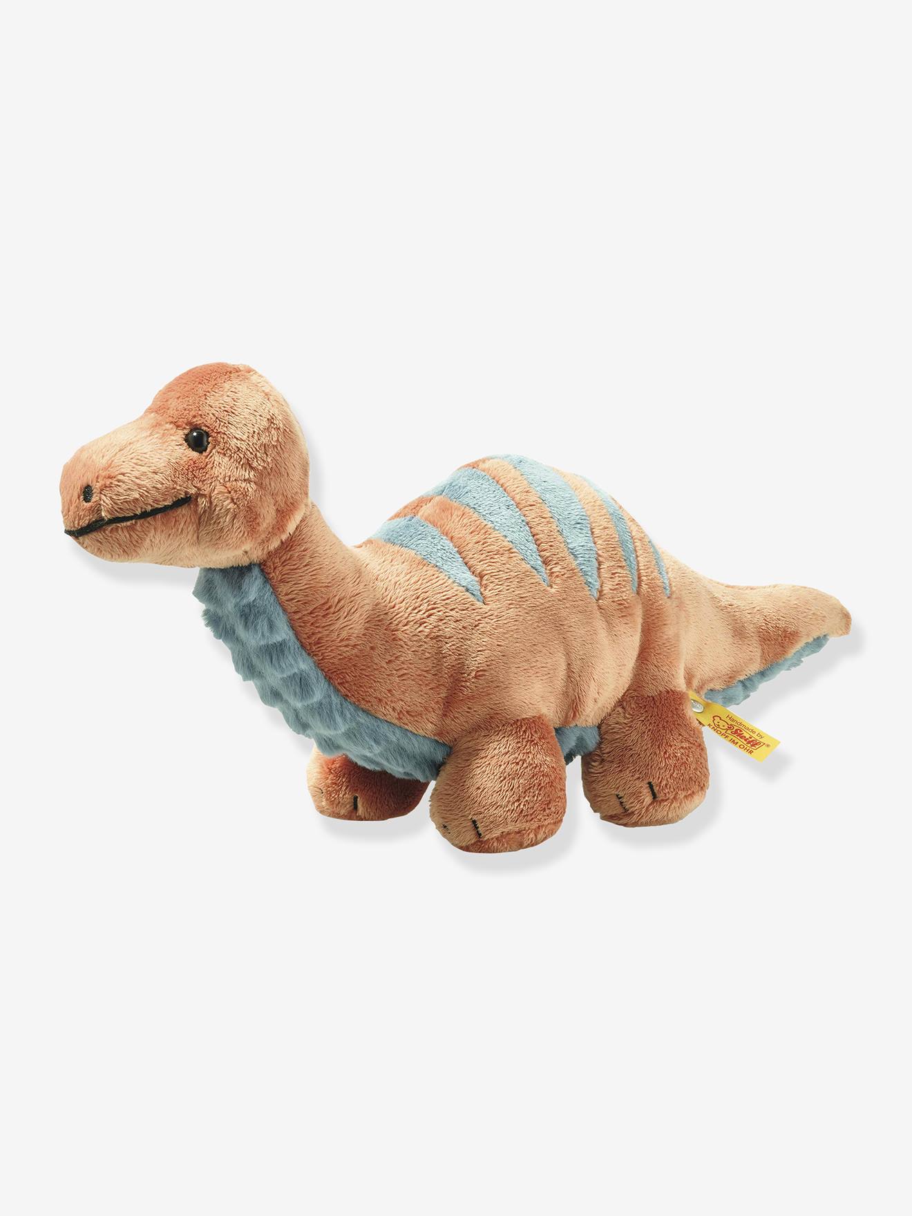 Brontossauro de peluche para criança BRONKO Steiff 28 cm laranja