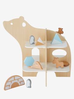 Brinquedos-Figuras e mundos imaginários-Plataforma de madeira, O mundo do gelo