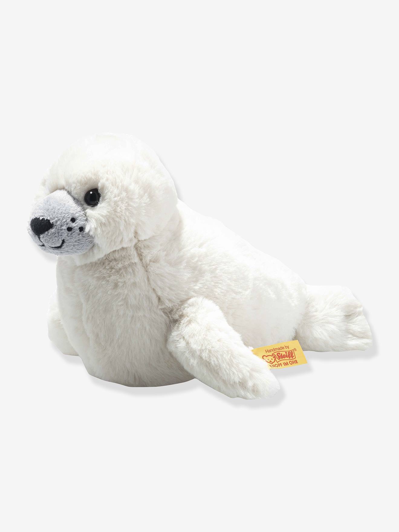 Cria de foca de peluche para criança ARO Steiff 20 cm branco