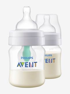 Puericultura-Alimentação Bebé-Biberões, acessórios-Lote de 2 biberões 125 ml anticólicas, com válvula AirFree, da Philips AVENT